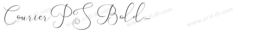 CourierPS Bold字体转换